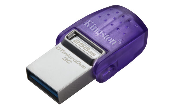 PEN DRIVE 3.2 256GB MICRO DUO 3C TYPE-C/TYPE-A 200MB/S KINGSTON